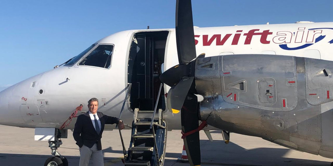 O Διευθύνων Σύμβουλος της Swiftair Hellas, Μίλτος Συντάκης