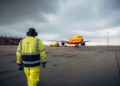 Ready for take off! A DHL cargo plane is refueled at DHL's largest hub in Leipzig. As part of DHL's sustainability strategy, the proportion of sustainable aviation fuels (SAF) is to reach 30 percent by 2030. Contact: internalhub@dhl.com